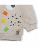 Sweat-shirt capuche en peluche avec fermeture éclair garçon Sweat-shirt capuche en peluche avec fermeture éclair garçon