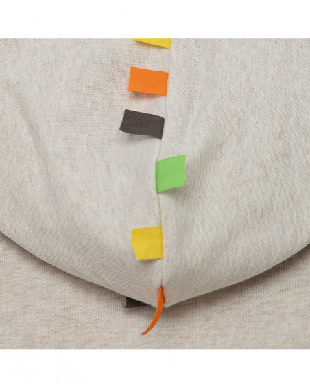 Sweat-shirt capuche en peluche avec fermeture éclair garçon