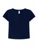 Tee-shirt en jersey poissons fille bleu red submarine Tee-shirt en jersey poissons fille bleu red submarine