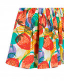 Robe en popeline bretelles fille jaune fruitty time Robe en popeline bretelles fille jaune fruitty time