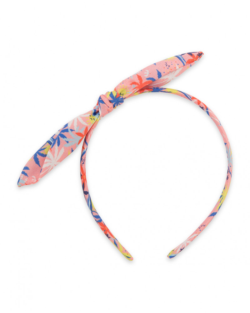 Serre-tête lien fille orange enjoy the sun