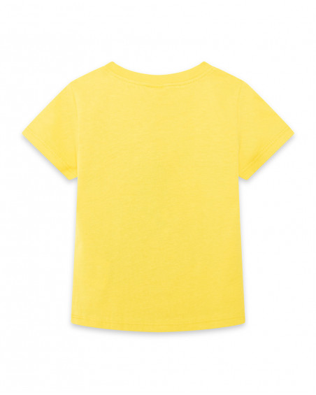Tee-shirt en jersey message garçon jaune funcactus Tee-shirt en jersey message garçon jaune funcactus