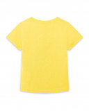 Tee-shirt en jersey message garçon jaune funcactus Tee-shirt en jersey message garçon jaune funcactus