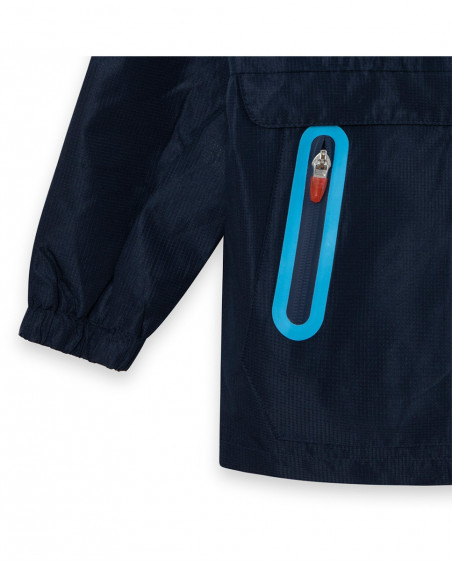Coupe-vent avec capuche garçon bleu surf club Coupe-vent avec capuche garçon bleu surf club