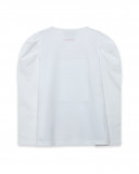Tee-shirt en jersey manche longue fille blanche island Tee-shirt en jersey manche longue fille blanche island