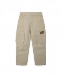 Pantalon en sergé avec poches garçon beige jungle street Pantalon en sergé avec poches garçon beige jungle street