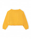 Veste en tricot boutons fille orange picnic time Veste en tricot boutons fille orange picnic time