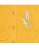 Veste en tricot boutons fille orange picnic time Veste en tricot boutons fille orange picnic time