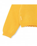 Veste en tricot boutons fille orange picnic time Veste en tricot boutons fille orange picnic time