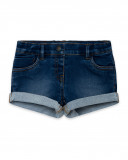 Short en jeans avec poches fille marine basicos kids Short en jeans avec poches fille marine basicos kids