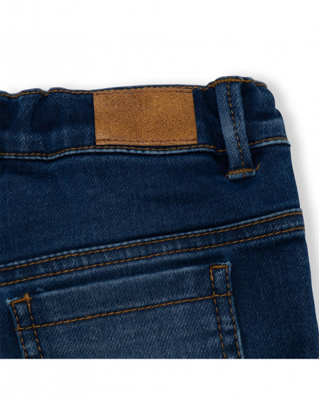 Short en jeans avec poches fille marine basicos kids Short en jeans avec poches fille marine basicos kids