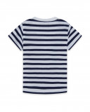 Tee-shirt en jersey à rayures garçon bleu red submarine Tee-shirt en jersey à rayures garçon bleu red submarine
