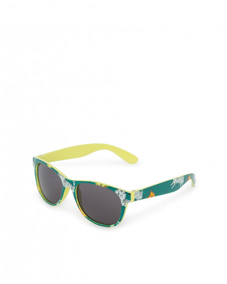 Lunettes de soleil vertes à motifs pour garçon de couleur verte