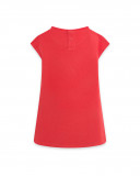 Robe en jersey imprimé fille orange enjoy the sun Robe en jersey imprimé fille orange enjoy the sun