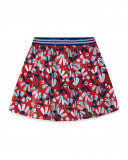Jupe en jersey fleurs fille rouge sea lovers Jupe en jersey fleurs fille rouge sea lovers