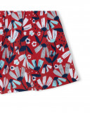 Jupe en jersey fleurs fille rouge sea lovers Jupe en jersey fleurs fille rouge sea lovers