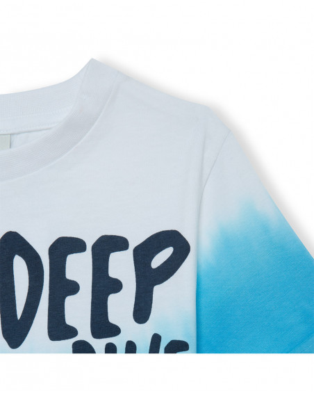 Tee-shirt en jersey message garçon bleu surf club Tee-shirt en jersey message garçon bleu surf club