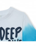 Tee-shirt en jersey message garçon bleu surf club Tee-shirt en jersey message garçon bleu surf club