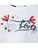 Tee-shirt en jersey points fille blanche sea lovers Tee-shirt en jersey points fille blanche sea lovers