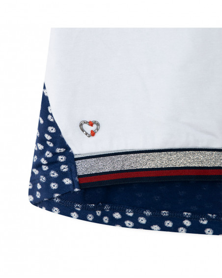 Tee-shirt en jersey points fille blanche sea lovers Tee-shirt en jersey points fille blanche sea lovers