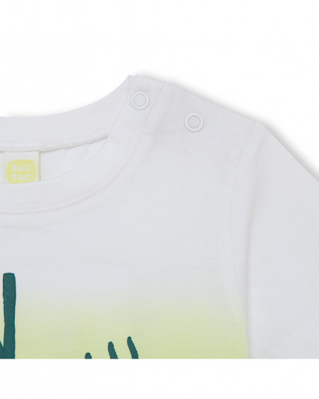 Tee-shirt en jersey poche garçon vert in the jungle
