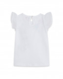Tee-shirt en jersey fleurs fille blanche enjoy the sun Tee-shirt en jersey fleurs fille blanche enjoy the sun