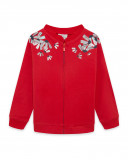 Sweat-shirt en peluche avec fermeture éclair fille rouge sea Sweat-shirt en peluche avec fermeture éclair fille rouge sea