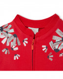 Sweat-shirt en peluche avec fermeture éclair fille rouge sea Sweat-shirt en peluche avec fermeture éclair fille rouge sea