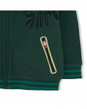 Sweat-shirt en peluche avec fermeture éclair garçon vert jungle Sweat-shirt en peluche avec fermeture éclair garçon vert jungle
