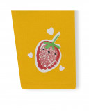 Tee-shirt et legging capri fraise fille jaune fruitty time Tee-shirt et legging capri fraise fille jaune fruitty time