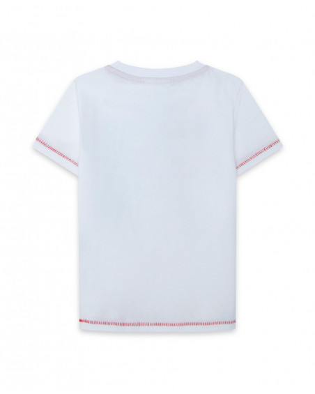 Tee-shirt en jersey message garçon blanche surf club Tee-shirt en jersey message garçon blanche surf club