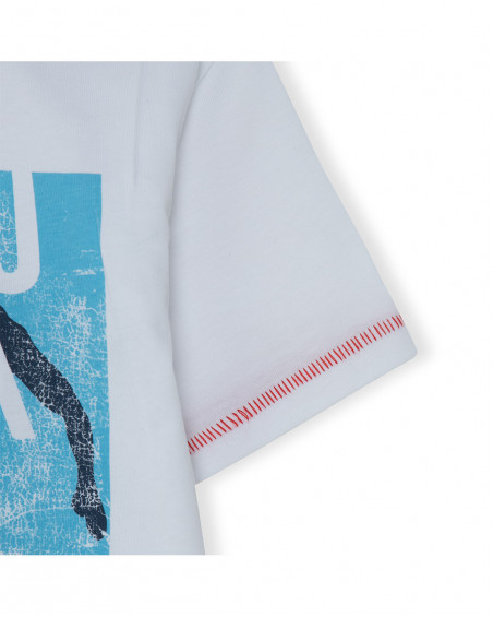 Tee-shirt en jersey message garçon blanche surf club Tee-shirt en jersey message garçon blanche surf club