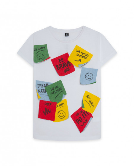 T-shirt postit happy message T-shirt postit happy message