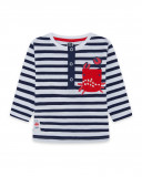 Tee-shirt en jersey manche longue garçon bleu red submarine Tee-shirt en jersey manche longue garçon bleu red submarine