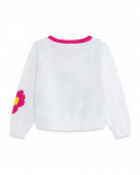 Veste en tricot boutons fille blanche funcactus Veste en tricot boutons fille blanche funcactus