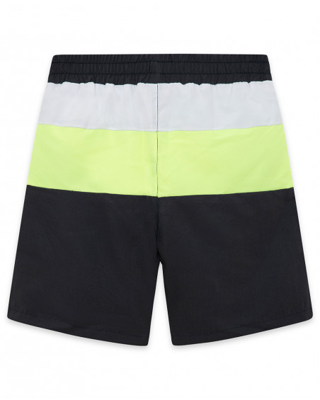 Short de bain à rayures garçon vert play Short de bain à rayures garçon vert play