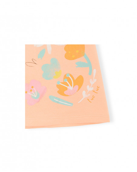 Robe en jersey volants fille orange picnic time Robe en jersey volants fille orange picnic time