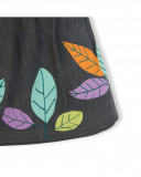 Robe en jeans et tee-shirt imprimée fille gris in the jungle Robe en jeans et tee-shirt imprimée fille gris in the jungle