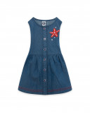 Robe en jeans bretelles fille bleu red submarine Robe en jeans bretelles fille bleu red submarine