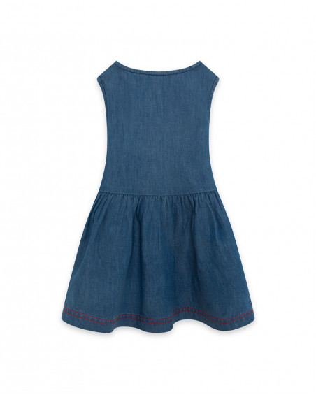 Robe en jeans bretelles fille bleu red submarine Robe en jeans bretelles fille bleu red submarine