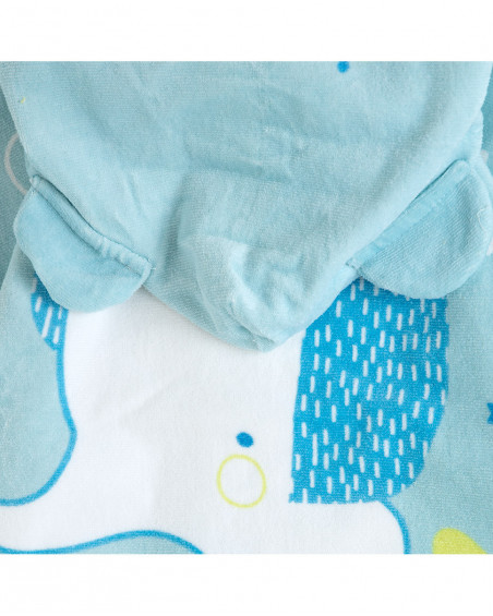 Poncho éléphant garçon bleu so cute Poncho éléphant garçon bleu so cute