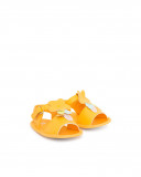 Sandales cuirette fleur fille orange picnic time Sandales cuirette fleur fille orange picnic time