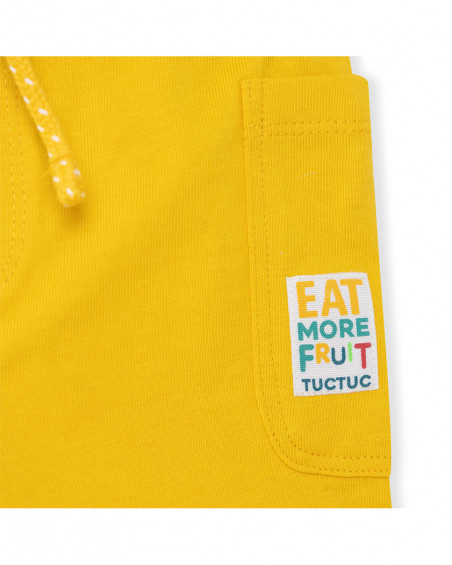 Tee-shirt et short en jersey avec poches garçon bleu fruitty Tee-shirt et short en jersey avec poches garçon bleu fruitty