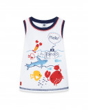 Tee-shirt en jersey bretelles garçon blanche red submarine Tee-shirt en jersey bretelles garçon blanche red submarine