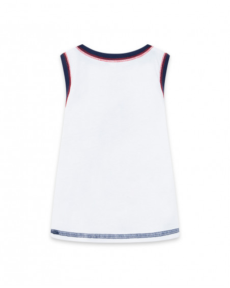 Tee-shirt en jersey bretelles garçon blanche red submarine Tee-shirt en jersey bretelles garçon blanche red submarine