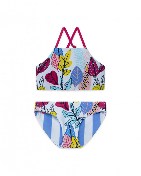Bikini imprimé fille blanche island Bikini imprimé fille blanche island