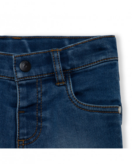 Bermuda en jeans avec poches garçon marine basicos baby