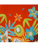 Robe en jersey franges fille orange summer festival Robe en jersey franges fille orange summer festival