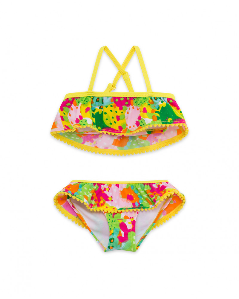 Bikini imprimé fille jaune funcactus