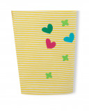 Tee-shirt et legging capri à rayures fille jaune funcactus Tee-shirt et legging capri à rayures fille jaune funcactus